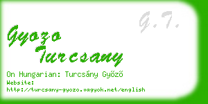 gyozo turcsany business card